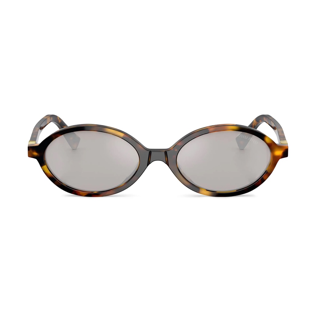 Tortoiseshell Oval Sunglasses - Brown
